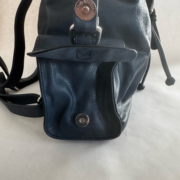 Black Rivet Navy Blue Chain-Trim Backpack - Picture 4 of 8